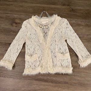 Anthropologie A’reve Olivia Lace Cardigan